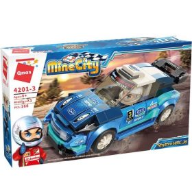 Qman - versenyautó - építőjáték