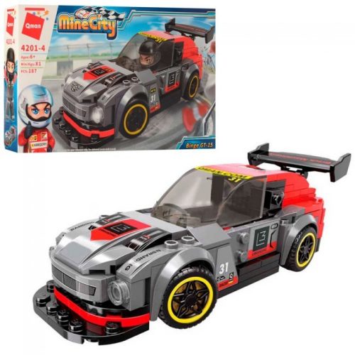 Qman - versenyautó - építőjáték