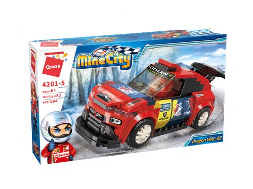 Qman - versenyautó - építőjáték