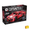 QMAN 54007 - Lightning Flame piros versenyautó - 100% technic-kompatibilis építőjáték