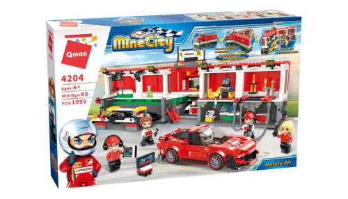 QMAN - Nagy rendőr központ járművekkel lego-kompatibilis építőjáték