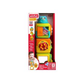 Állatkocka toronyépítő - bébijáték Állatkocka toronyépítő - bébijáték