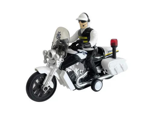 1/16 rendõrmotor, zenél, világít