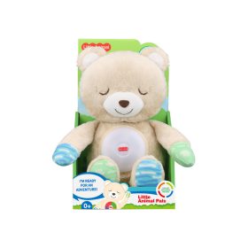 Zenélõ, világító plüss maci, 30 cm