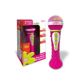 Karaoke mikrofon hang és fényeffektekkel