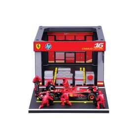 Bburago 1/43 F1 versenyautó - Ferrari SF-24 bokszutca