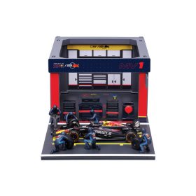 Bburago 1/43 F1 versenyautó - Red Bull RB20 bokszutca
