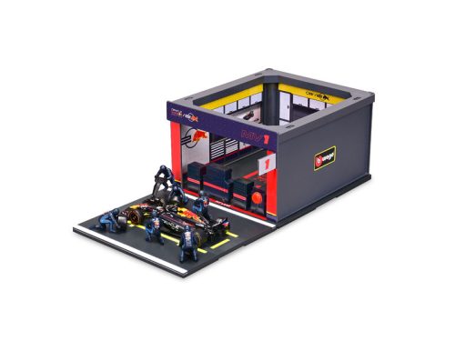 Bburago 1/43 F1 versenyautó - Red Bull RB20 bokszutca