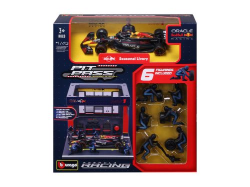 Bburago 1/43 F1 versenyautó - Red Bull RB20 bokszutca