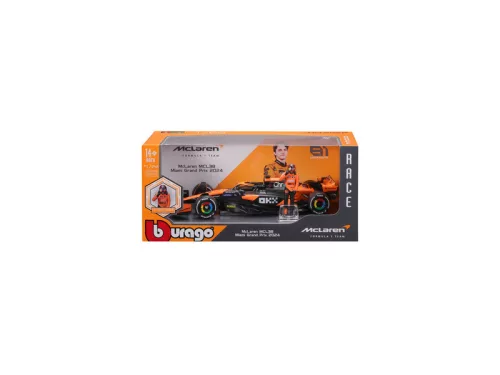  Bburago 1/24 F1 versenyautó - Mclaren MCL38  Piastri