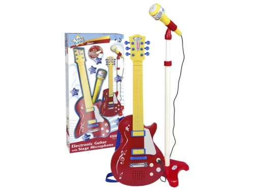  Elektromos gitár és mikrofonállvány
