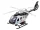 Fém rendõrségi helikopter - 21 cm