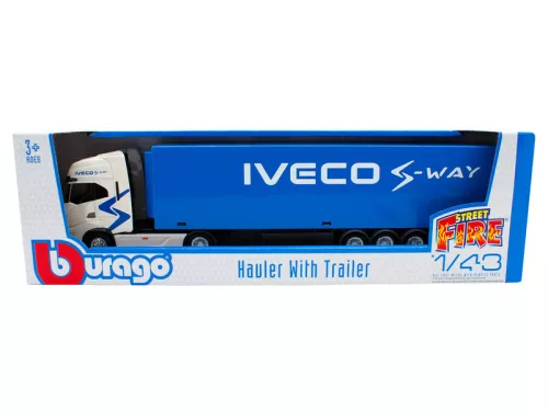 Bburago 1/43 - Iveco kamion + vontatmány
