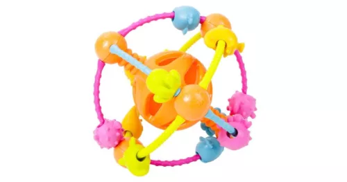 Készségfejlesztő labda bébijáték - 19 cm