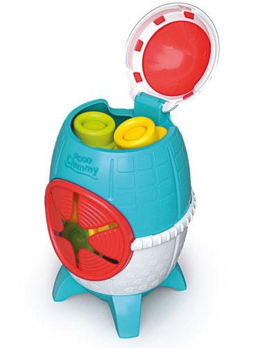 Clemmy érzékelést fejlesztő rakétás tároló puha építőkockákkal