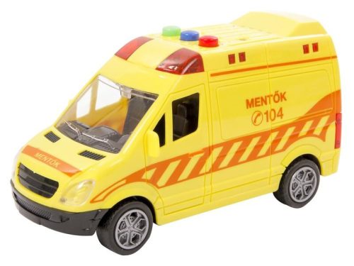 Lendkerekes magyar mentőautó - Hanggal és fénnyel