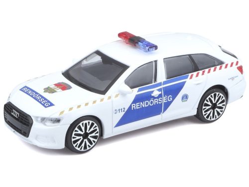 Bburago Magyar Rendőrautó Audi A6 Avant 1:43 - Palincs Játék