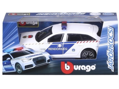 Bburago Magyar Rendőrautó Audi A6 Avant 1:43 - Palincs Játék