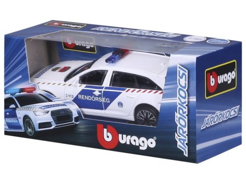 Bburago Magyar Rendőrautó Audi A6 Avant 1:43 - Palincs Játék