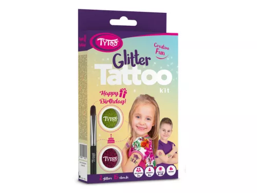 TyToo Happy Birthday Csillámtetoválás szett