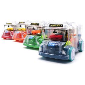 Lendkerekes világító zenélő busz