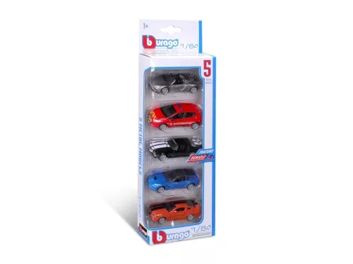 Bburago 1/64 autók, 5 db/csomag