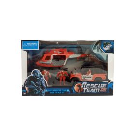 Mentő jármű figurákkal készlet