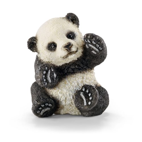 Schleich - játszó pandakölyök - állatfigura