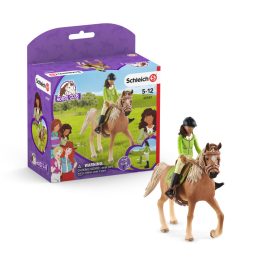 Schleich - Horse Club Sarah és Mystery - játékfigura