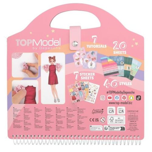 TOPModel - Dress Me Up öltöztetős kollázsfüzet