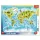 Trefl - Világtérkép - állatokkal - 25db-os puzzle