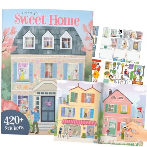 TOPModel Sweet Home - lakberendezős matricázó fzet  - Palincs Játék