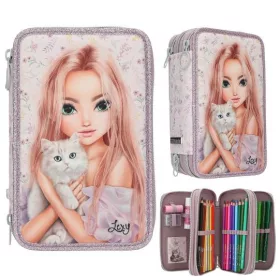 TOPModel - Blooming Kitty hármas töltött tolltartó