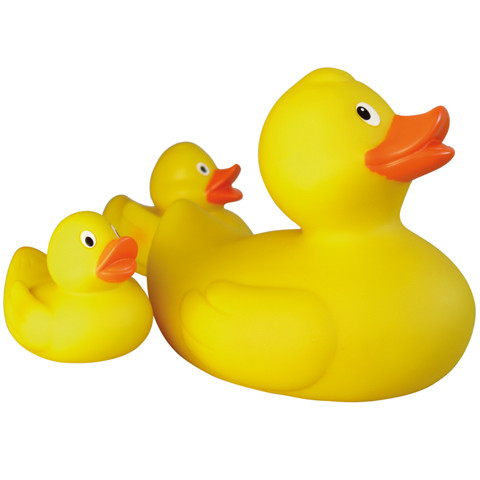 Lena - Kacsa család fürdőjáték - sárga (J48248)