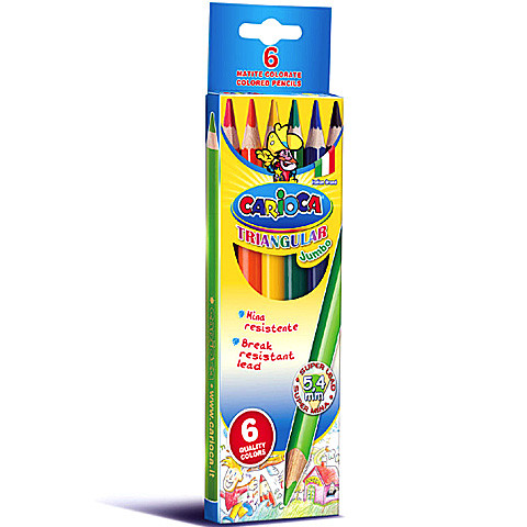 CARIOCA - Jumbo - színes ceruza készlet - 6 db-os