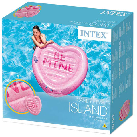 Intex : Cukorka szív matrac - 145*142 cm